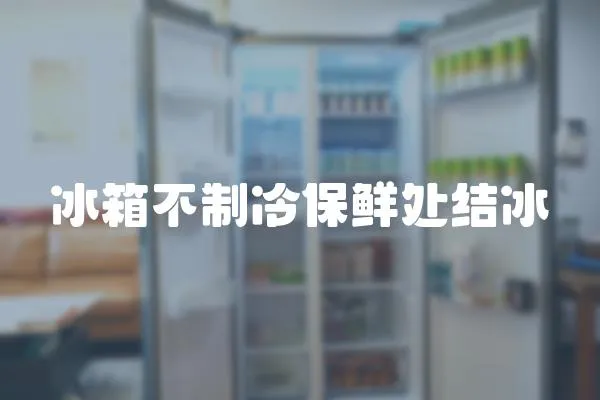 冰箱不制冷保鮮處結(jié)冰