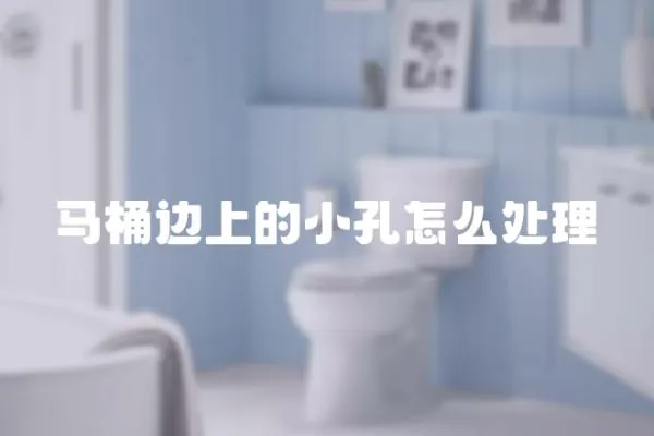 馬桶邊上的小孔怎么處理