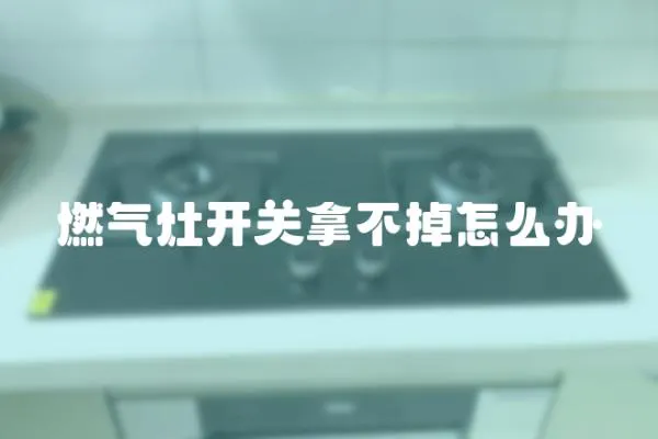 燃氣灶開關拿不掉怎么辦