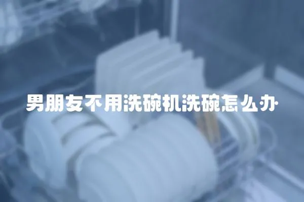 男朋友不用洗碗機洗碗怎么辦