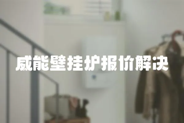 威能壁掛爐報(bào)價(jià)解決