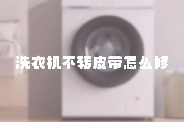 洗衣機不轉皮帶怎么修