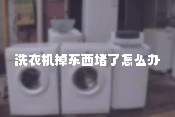 洗衣機(jī)掉東西堵了怎么辦