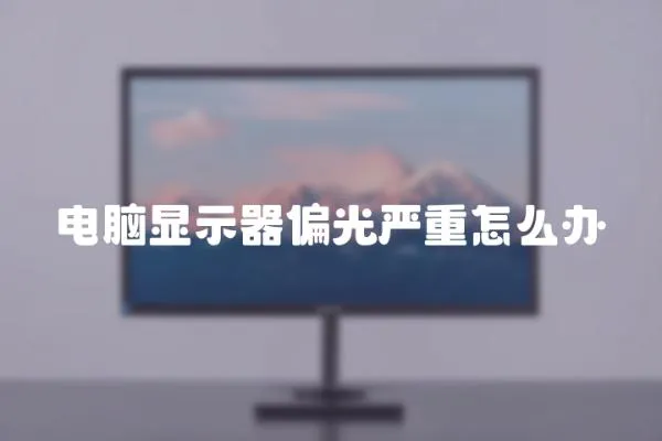 電腦顯示器偏光嚴重怎么辦