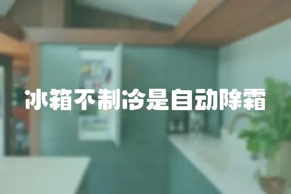 冰箱不制冷是自動除霜