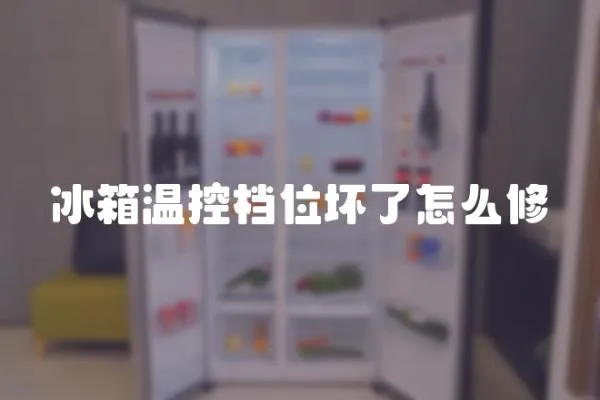 冰箱溫控檔位壞了怎么修