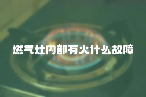 燃氣灶內部有火什么故障