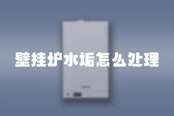 壁掛爐水垢怎么處理