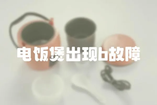 電飯煲出現b故障