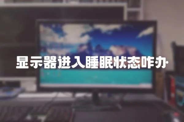 顯示器進(jìn)入睡眠狀態(tài)咋辦