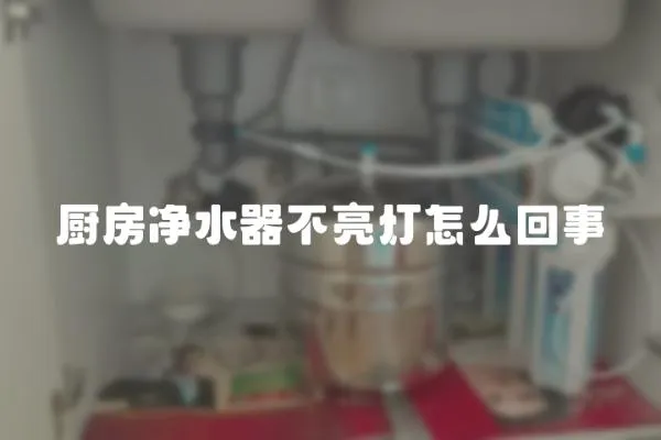 廚房凈水器不亮燈怎么回事