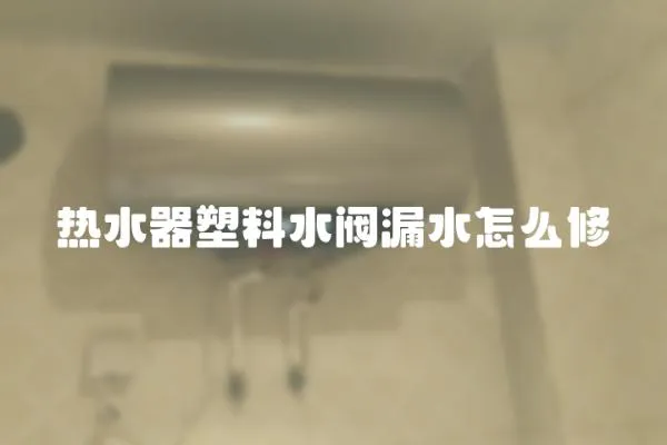熱水器塑料水閥漏水怎么修