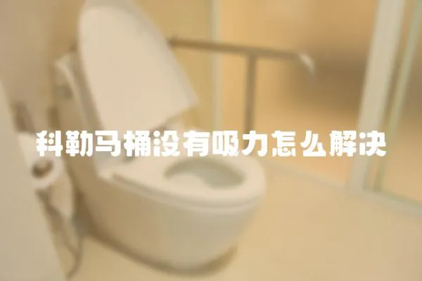 科勒馬桶沒有吸力怎么解決