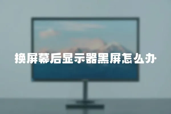 換屏幕后顯示器黑屏怎么辦
