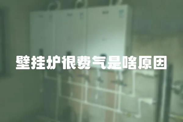 壁掛爐很費氣是啥原因