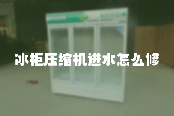 冰柜壓縮機進水怎么修