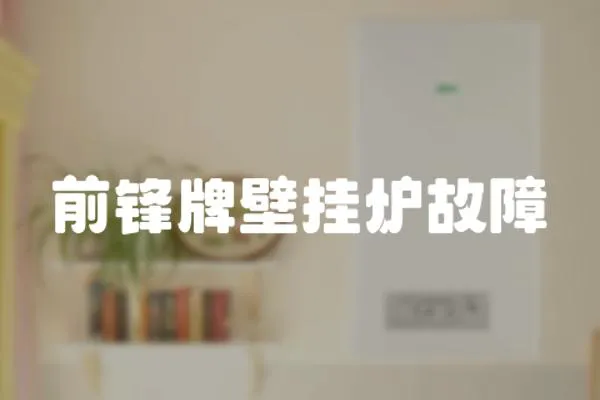 前鋒牌壁掛爐故障