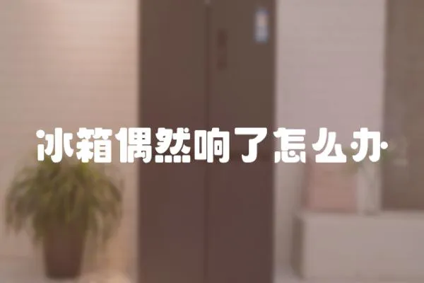 冰箱偶然響了怎么辦