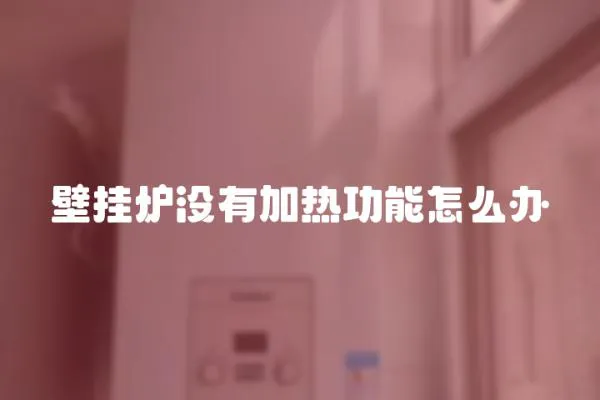 壁掛爐沒有加熱功能怎么辦