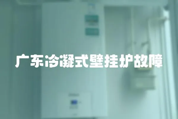 廣東冷凝式壁掛爐故障