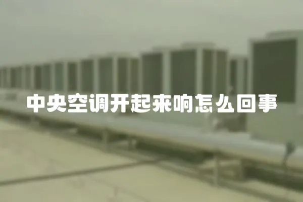 中央空調開起來響怎么回事