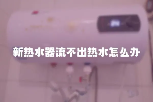 新熱水器流不出熱水怎么辦