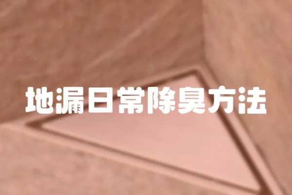 地漏日常除臭方法