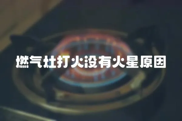 燃氣灶打火沒有火星原因
