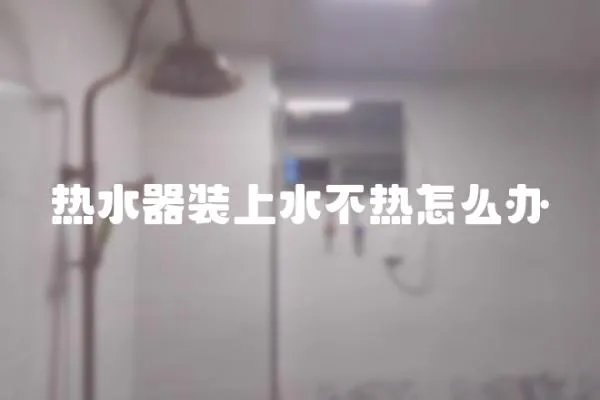 熱水器裝上水不熱怎么辦