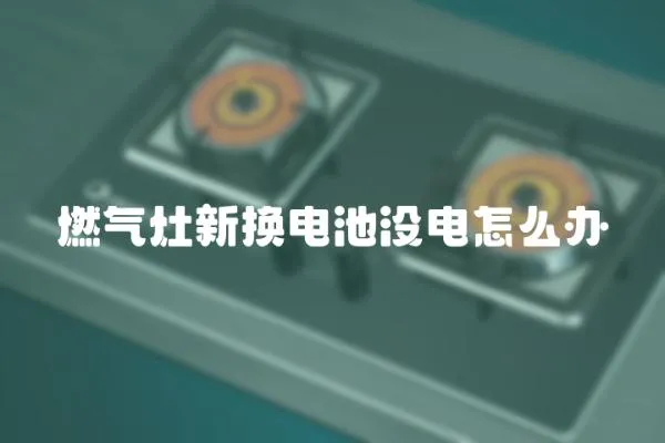 燃?xì)庠钚聯(lián)Q電池沒電怎么辦