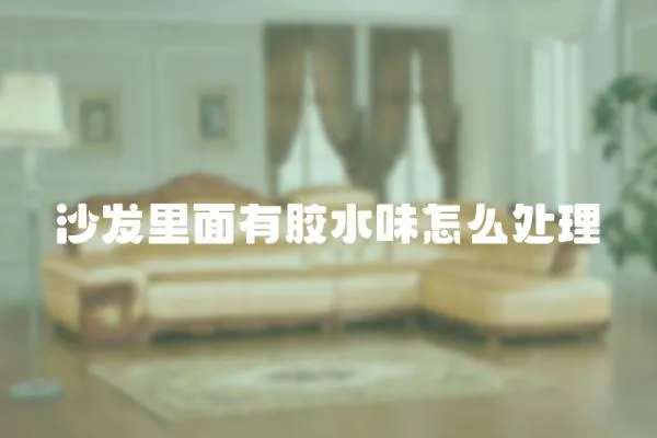 沙發(fā)里面有膠水味怎么處理