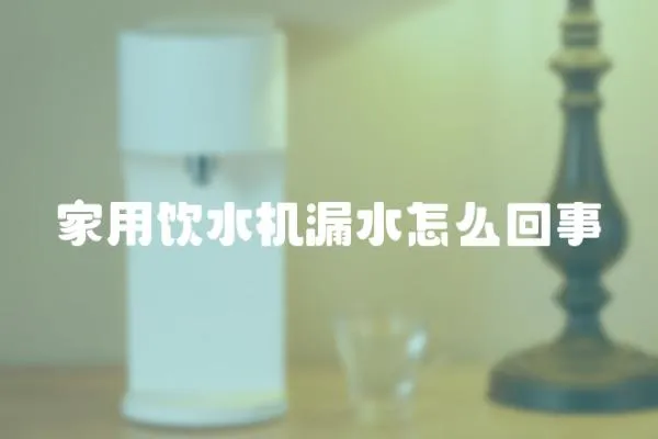 家用飲水機漏水怎么回事