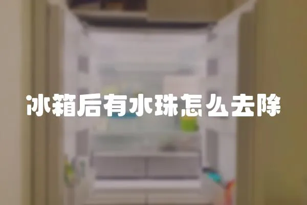 冰箱后有水珠怎么去除