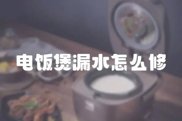 電飯煲漏水怎么修