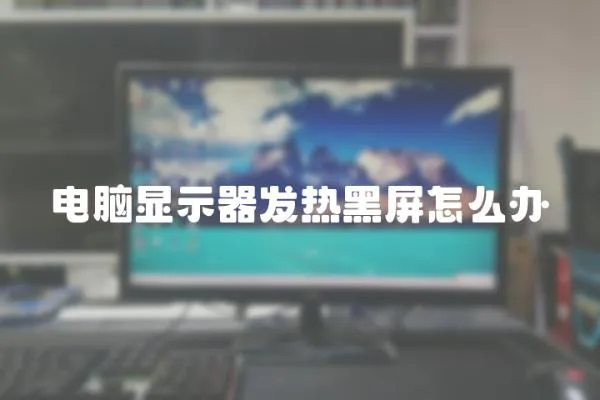 電腦顯示器發熱黑屏怎么辦