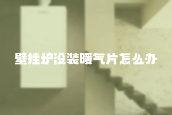 壁掛爐沒裝暖氣片怎么辦