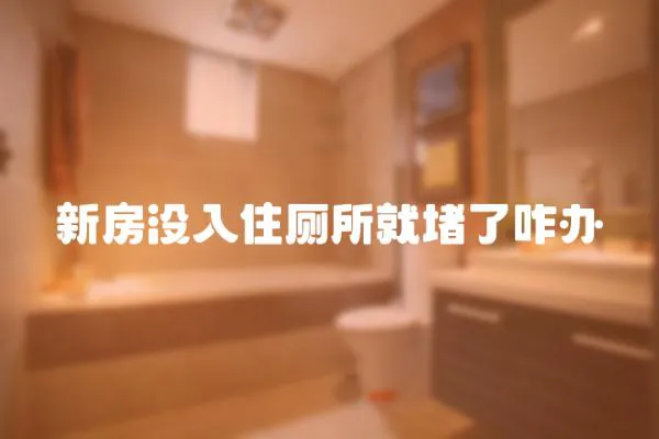 新房沒入住廁所就堵了咋辦