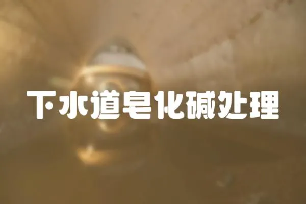 下水道皂化堿處理