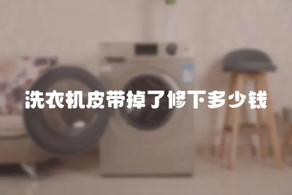 洗衣機皮帶掉了修下多少錢