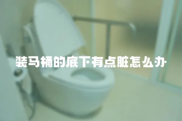 裝馬桶的底下有點(diǎn)臟怎么辦
