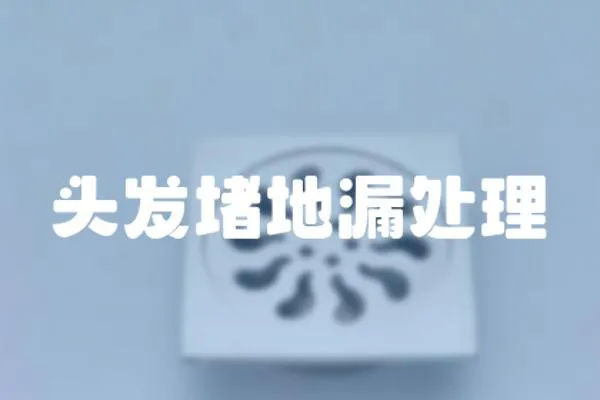 頭發(fā)堵地漏處理