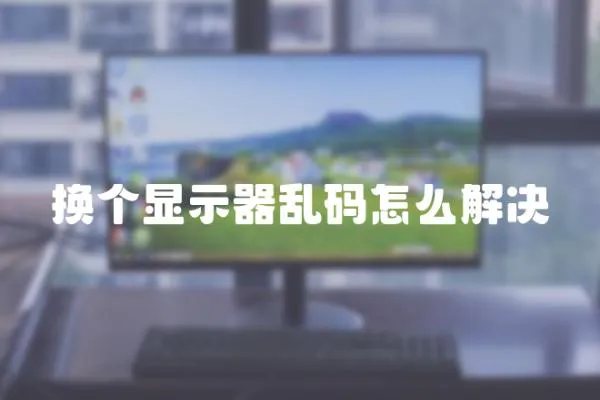 換個顯示器亂碼怎么解決