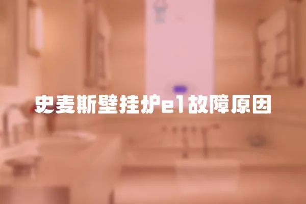 史麥斯壁掛爐e1故障原因