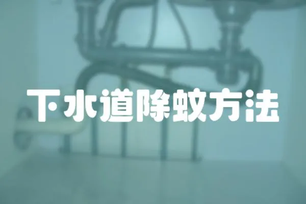 下水道除蚊方法