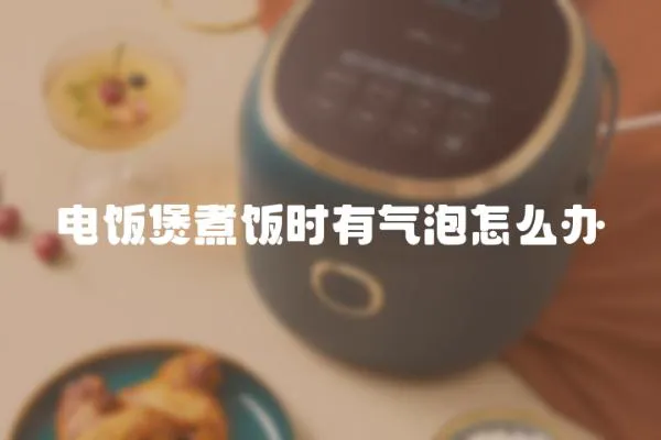 電飯煲煮飯時有氣泡怎么辦