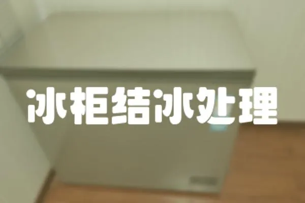 冰柜結冰處理