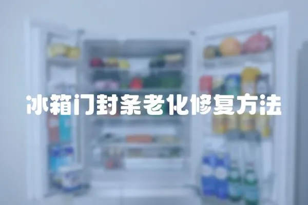 冰箱門封條老化修復方法