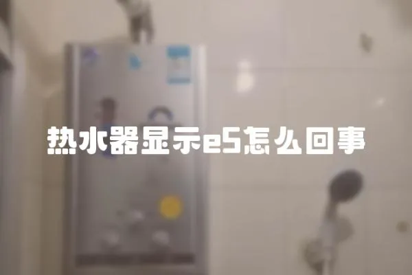 熱水器顯示e5怎么回事