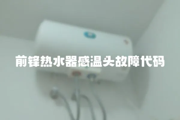 前鋒熱水器感溫頭故障代碼
