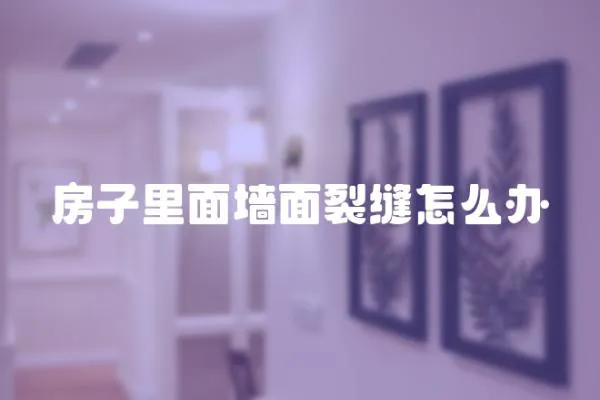 房子里面墻面裂縫怎么辦